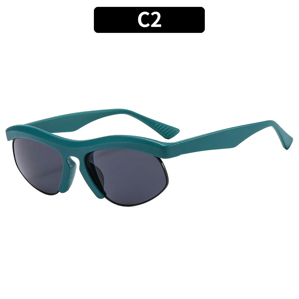 BerriesJam - 2024 Unisex Half Frame Sport Sunglasses