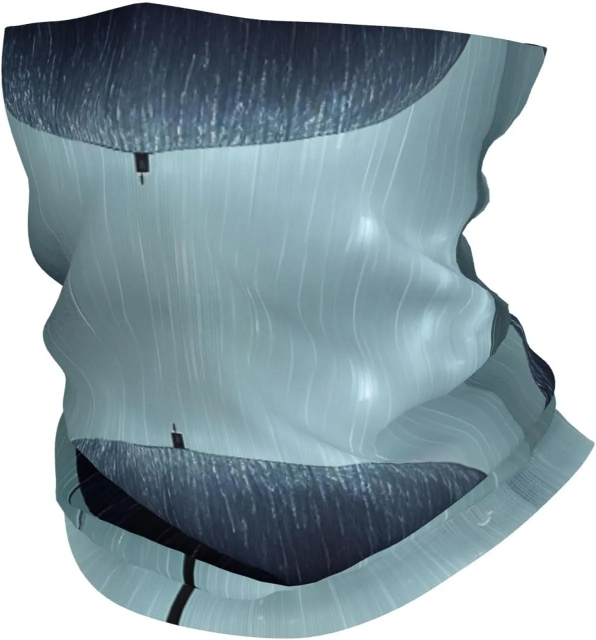 Black Umbrella in The rain Neck Gaiter Face Mask for Men Women, Funny Versatile Elastic Balaclavas, Printed Scarf Mask