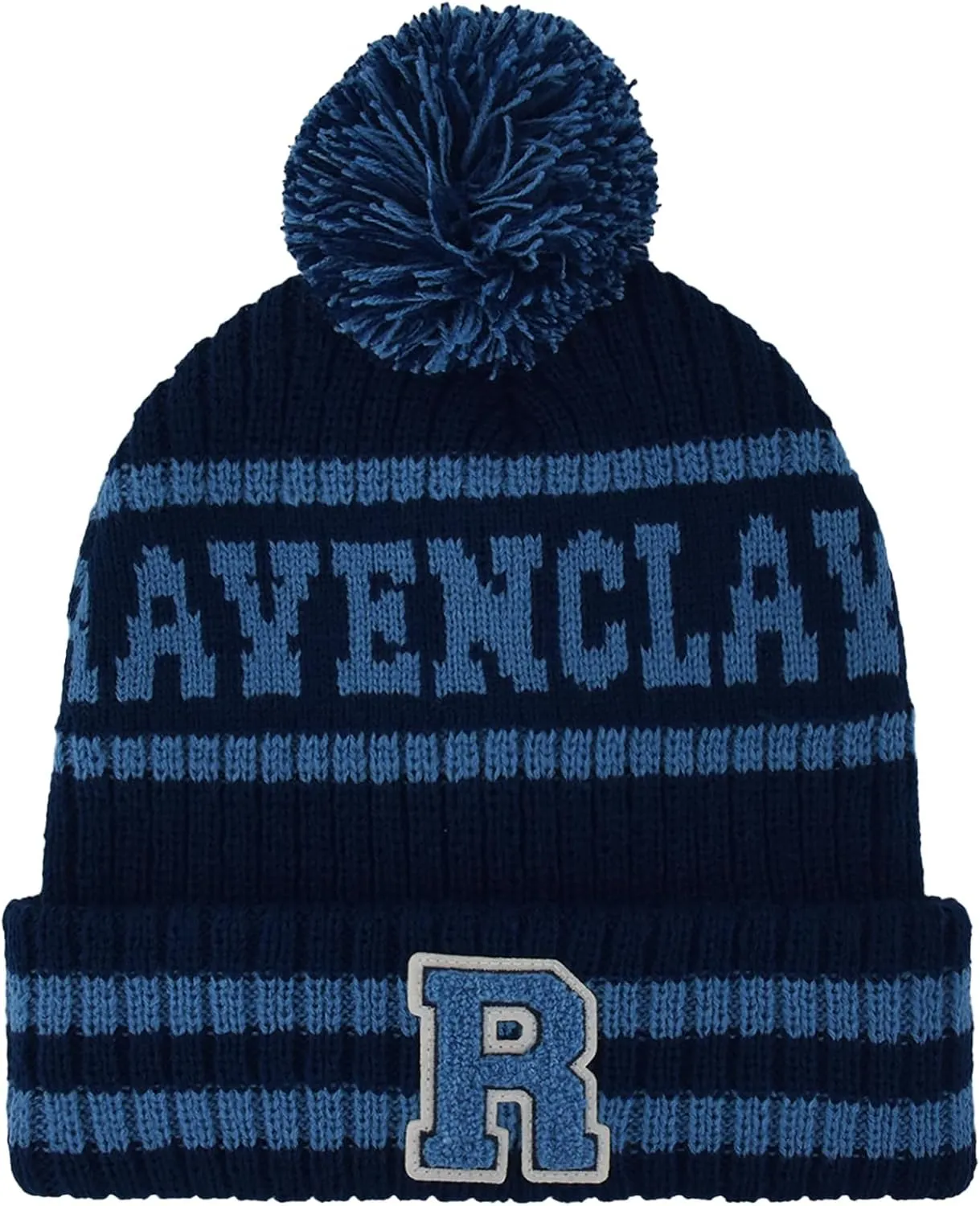 Concept One unisex-adult Harry Potter Beanie Hat and Scarf Set, Hogwarts Collegiate Winter Knit Cap With Cuff and Pom
