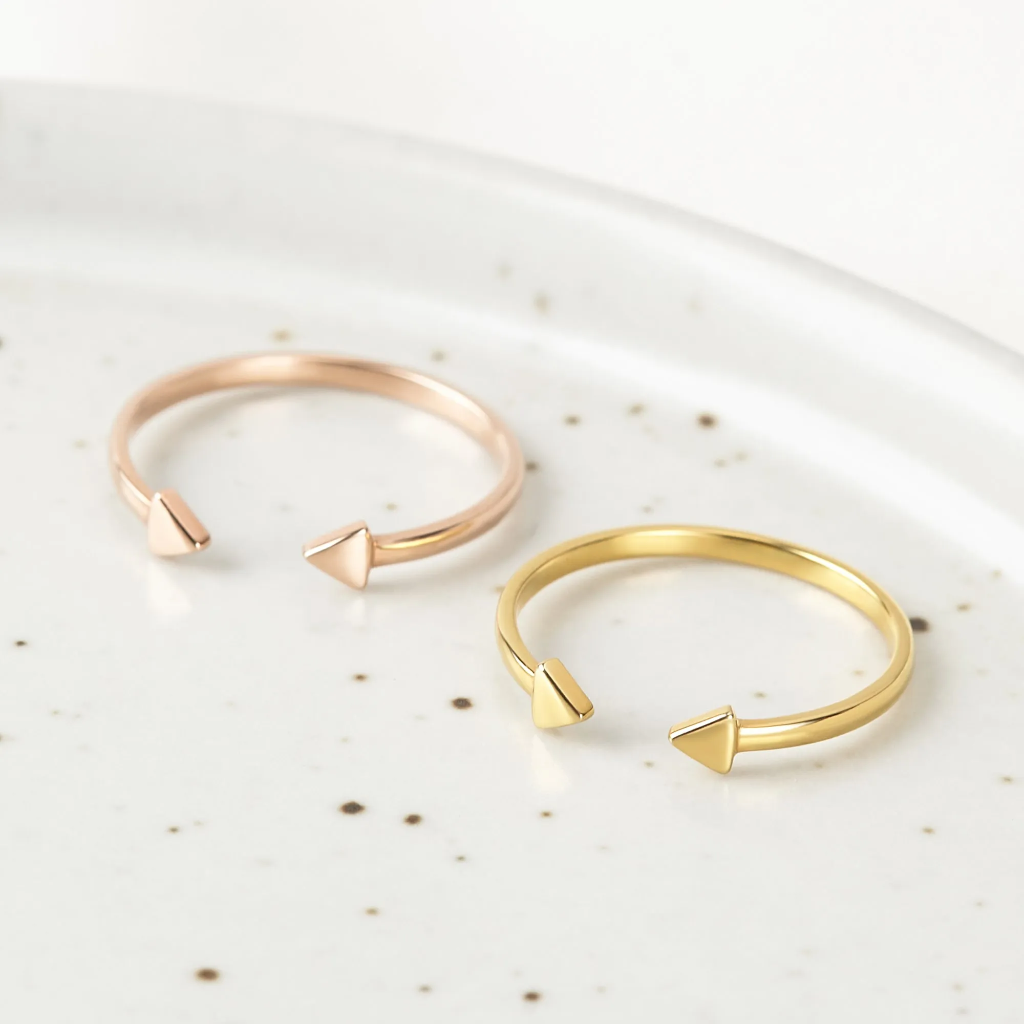 Dainty Open Ring Arrow Ring Stackable Ring
