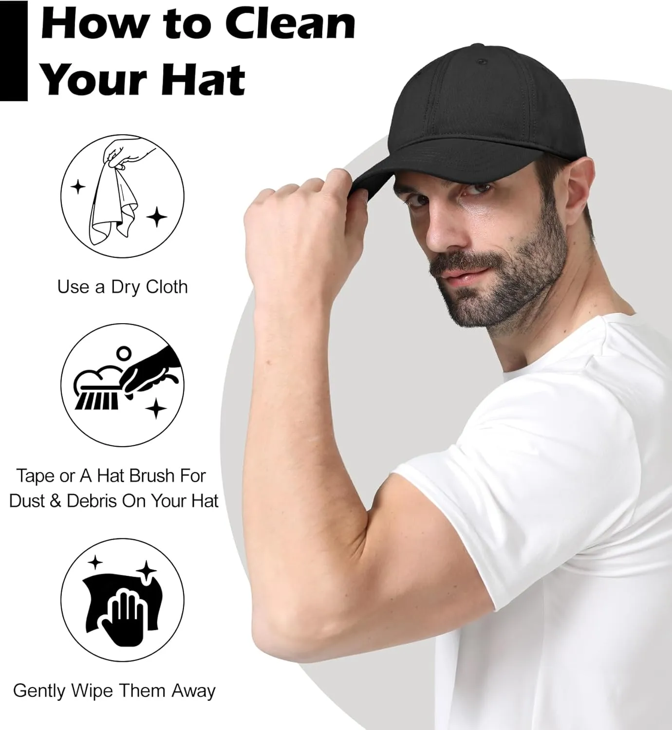 LiuSuper Hats for Small Heads Men, Petite Baseball Caps for Women, XXS Adjustable Trucker Hat Dad Hat(21.3"-22.8", 54cm-58cm)
