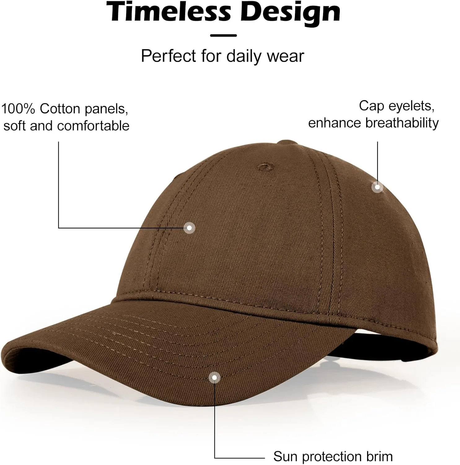 LiuSuper Hats for Small Heads Men, Petite Baseball Caps for Women, XXS Adjustable Trucker Hat Dad Hat(21.3"-22.8", 54cm-58cm)