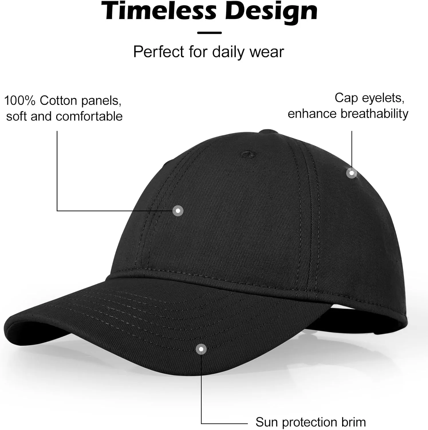LiuSuper Hats for Small Heads Men, Petite Baseball Caps for Women, XXS Adjustable Trucker Hat Dad Hat(21.3"-22.8", 54cm-58cm)