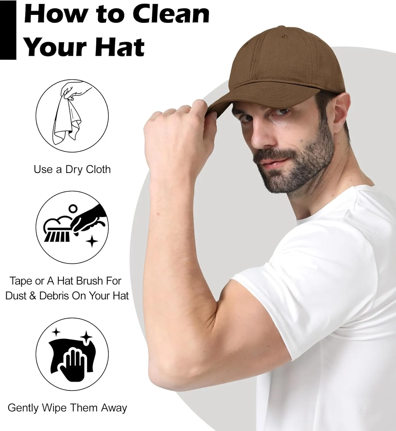LiuSuper Hats for Small Heads Men, Petite Baseball Caps for Women, XXS Adjustable Trucker Hat Dad Hat(21.3"-22.8", 54cm-58cm)