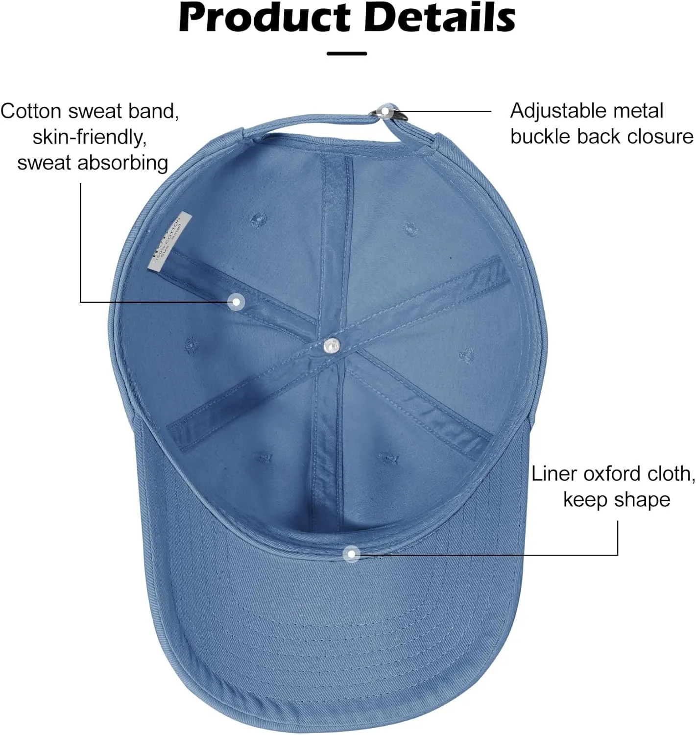 LiuSuper Hats for Small Heads Men, Petite Baseball Caps for Women, XXS Adjustable Trucker Hat Dad Hat(21.3"-22.8", 54cm-58cm)