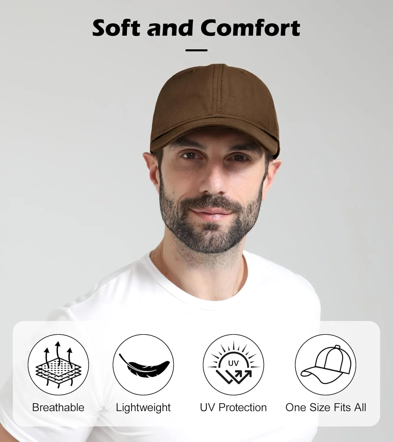 LiuSuper Hats for Small Heads Men, Petite Baseball Caps for Women, XXS Adjustable Trucker Hat Dad Hat(21.3"-22.8", 54cm-58cm)