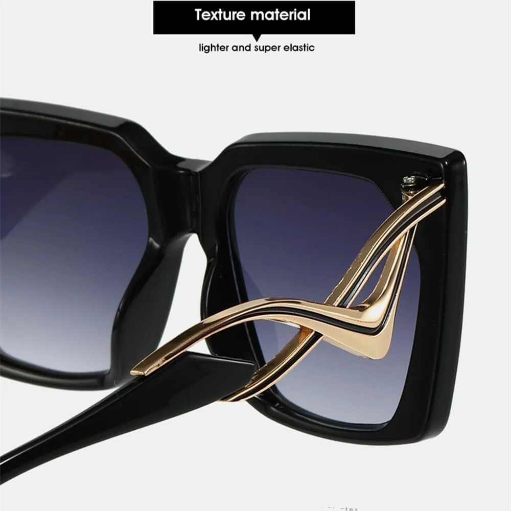 Luxury Sunglasses Men Fashion Metal Irregular Hollow Out Sunshade Mirror Women Vintage Cat Eye Protection Spectacles