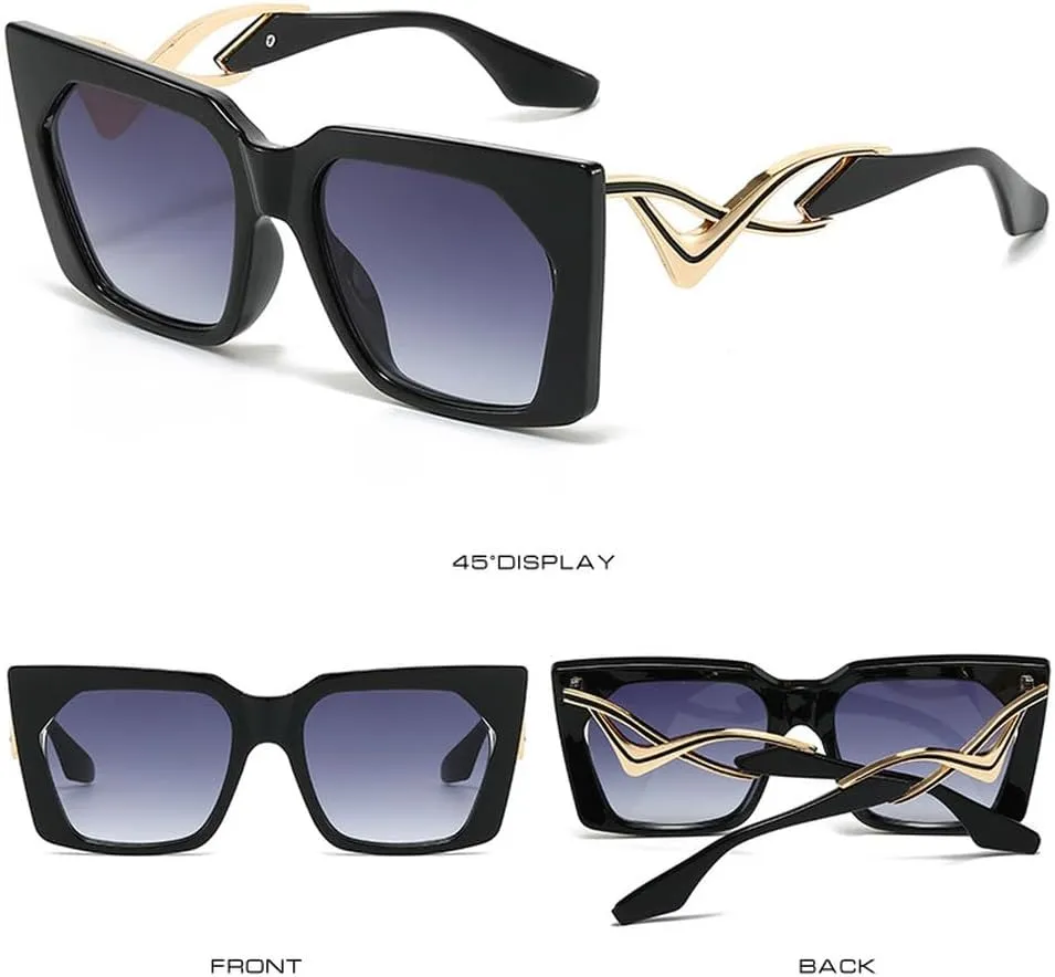 Luxury Sunglasses Men Fashion Metal Irregular Hollow Out Sunshade Mirror Women Vintage Cat Eye Protection Spectacles