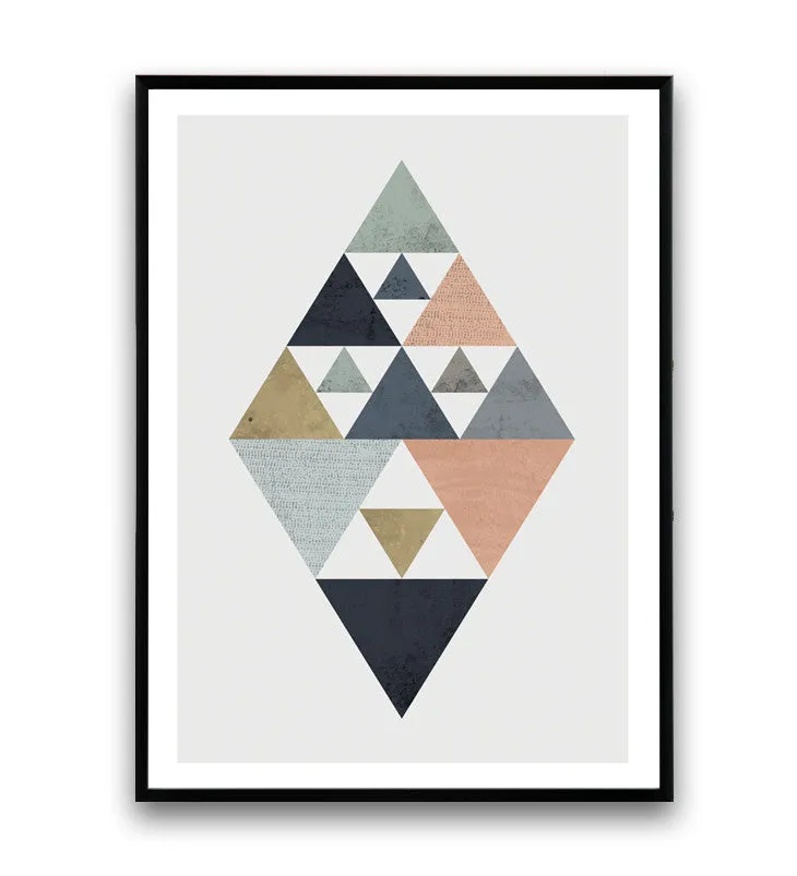 Minimalist watercolor abstract print