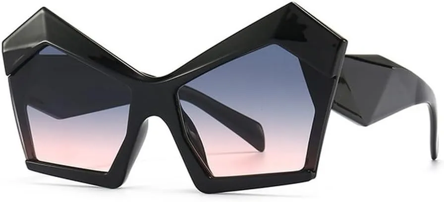 Oversize Cat Eye Sunglasses Women Vintage Big Shades Men Sun Glasses UV400 Eyewear