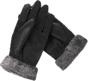SAFIGLE Touch Screen Cycling Gloves Men Women Winter Warm Gloves Full Finger Extra Padded