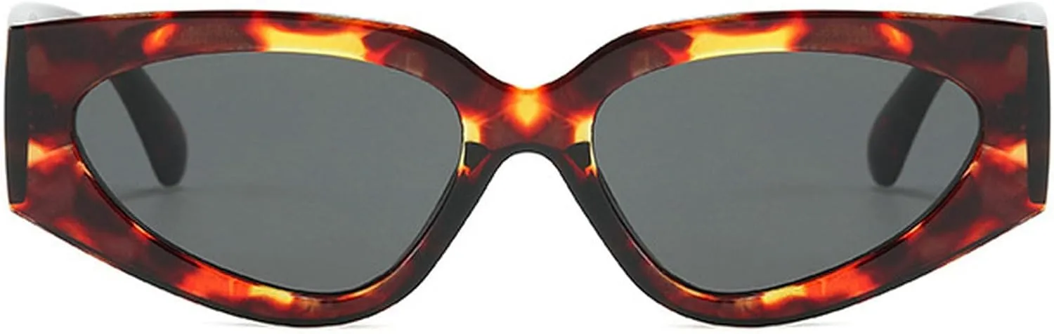 Vintage Small Oval Cat Eye Sunglasses Women Fashion Black White Sexy Sun Glasses Ladies Trendy Elegant Shades UV400