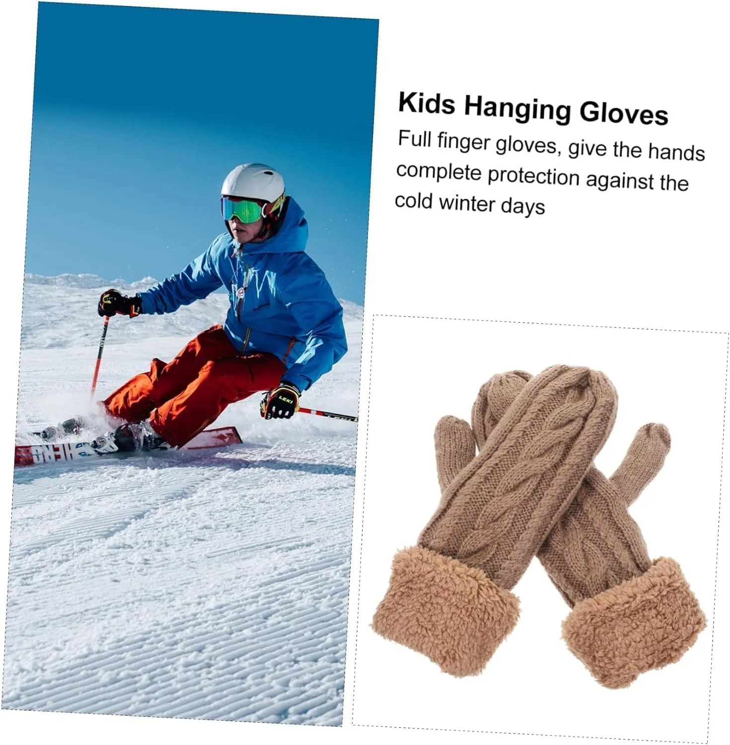 Warm Gloves 1 Pair Fleece Winter Gloves Men Wear-Resistant Gloves Cycling Gloves Womens Gloves Mittens Gloves Lightweight