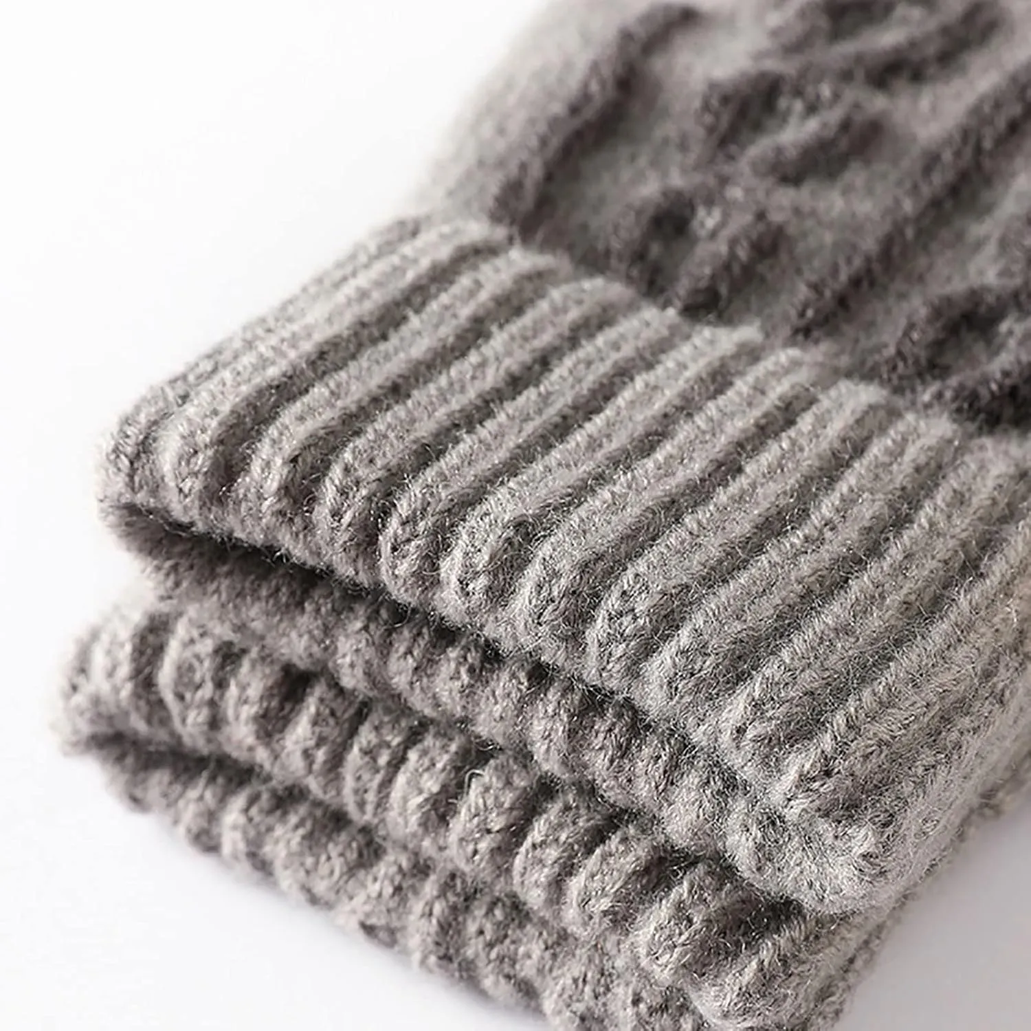Winter Gloves for Men Women Touchscreen Cold Weather Warm Knit Snow Glove with Soft Lined for Hiking