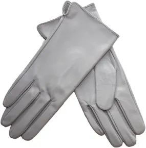 Women Sheepskin Touch Screen Gloves Single Leather Thin Unlined Classic Solid Straight Driving Gloves