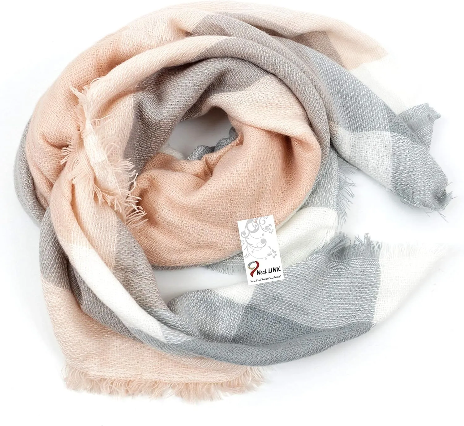 Women's Plaid Scarf Blanket Wrap Oversized Chunky Scarves Tartan Shawls