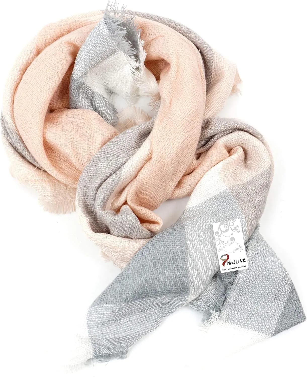 Women's Plaid Scarf Blanket Wrap Oversized Chunky Scarves Tartan Shawls