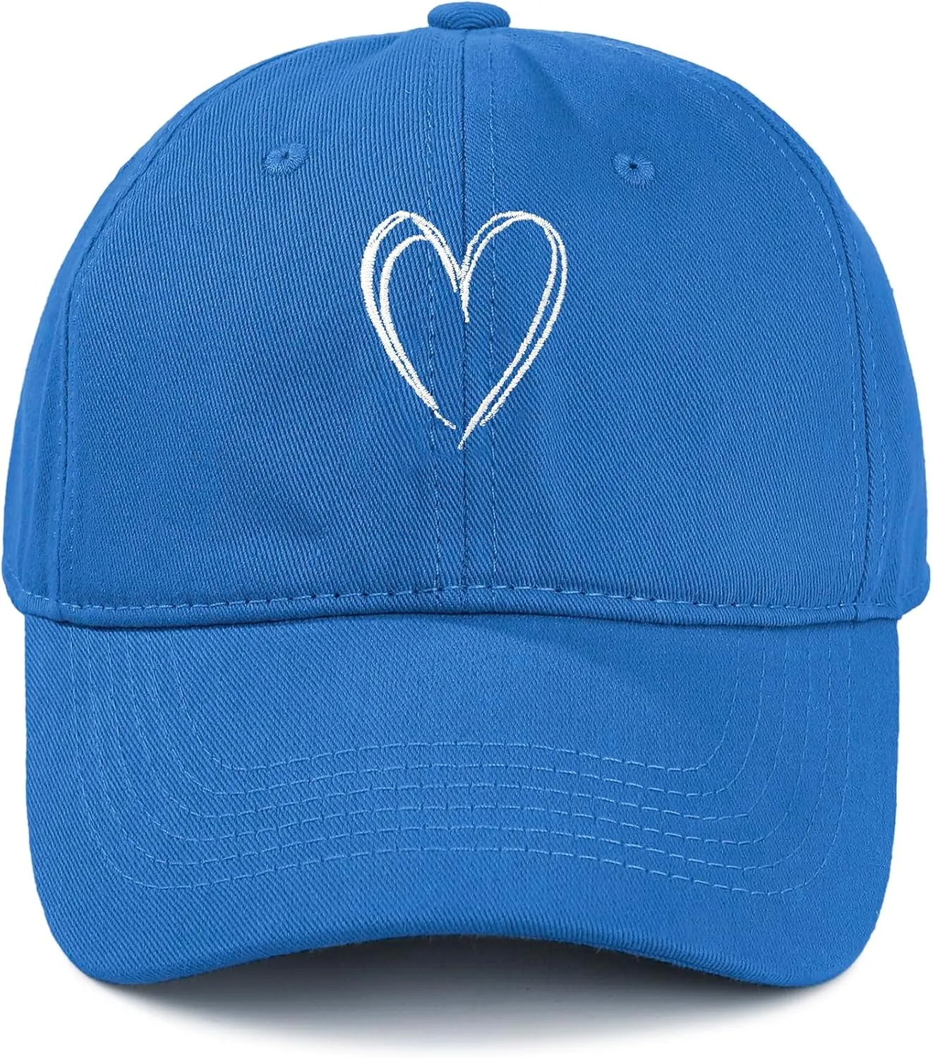 Zando 2025 Trendy Heart Baseball Caps for Women Men Girls Dad Adjustable Cute Cotton Ball Cap for Running Golf Tennies Travel