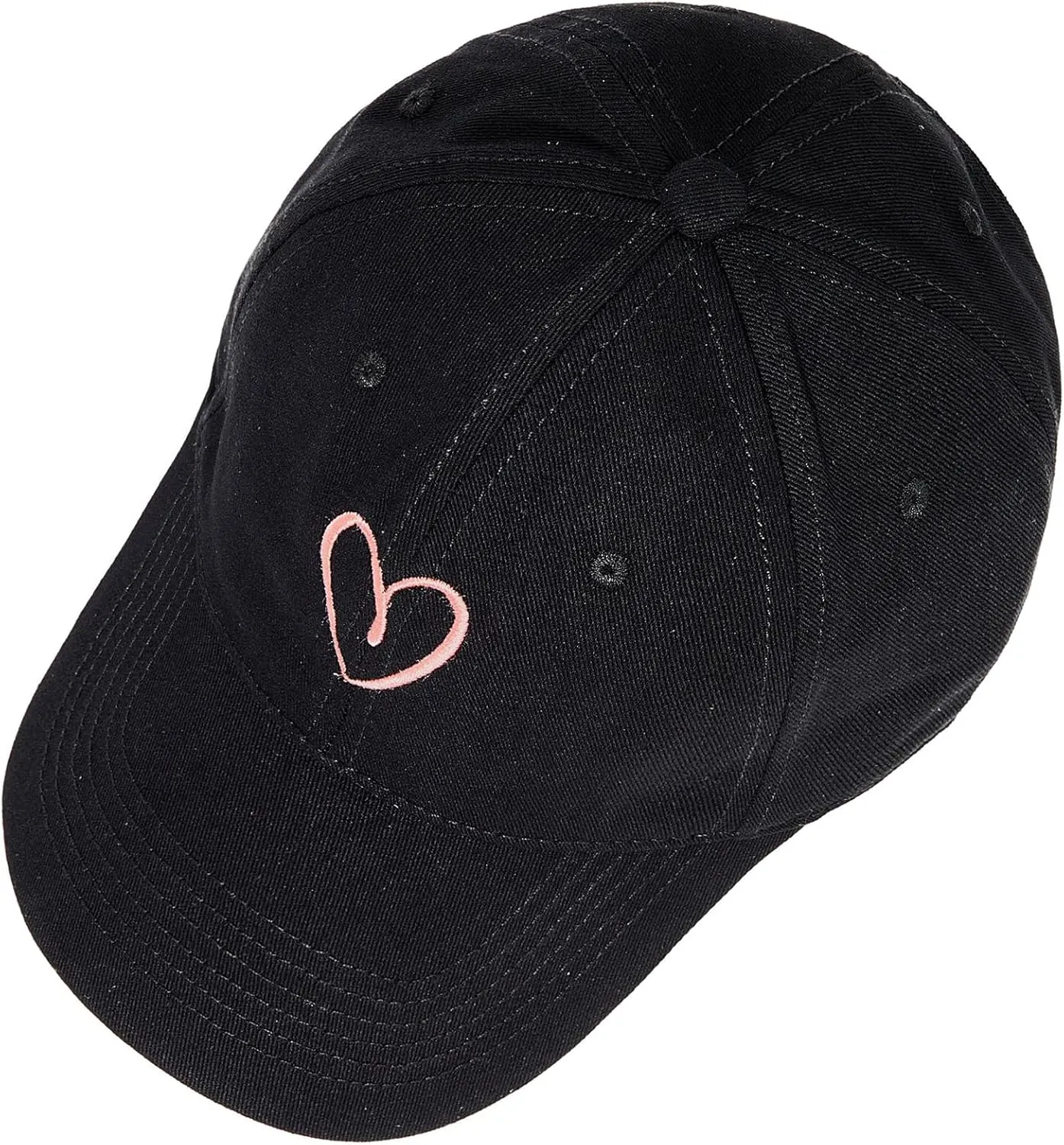 Zando 2025 Trendy Heart Baseball Caps for Women Men Girls Dad Adjustable Cute Cotton Ball Cap for Running Golf Tennies Travel